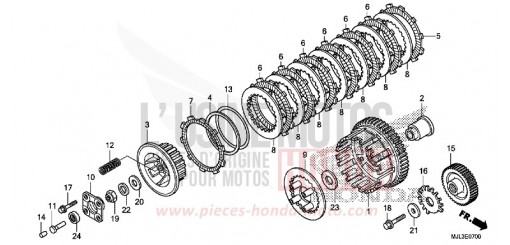 CLUTCH (NC750X/XA) NC750XAE de 2014